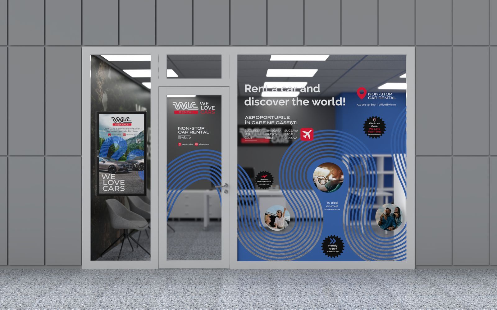 Biroul WLC din Aeroportul Craiova, în noua identitate